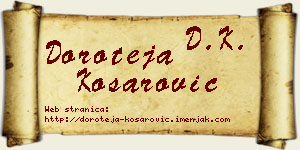 Doroteja Košarović vizit kartica